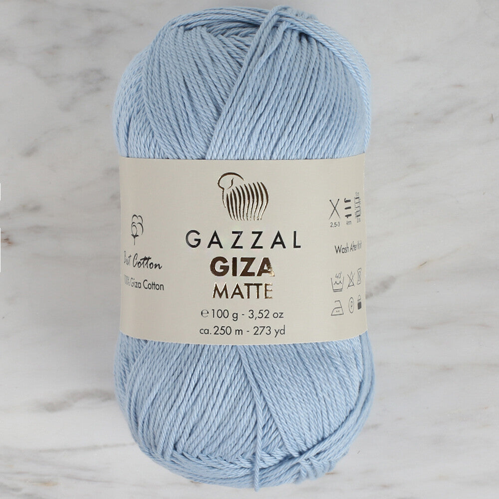 Gazzal Giza Matte Bebe Mavisi El Örgü İpi - 5574